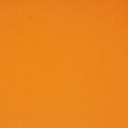 Tissu en bords-côtes bio Amelie Uni orange clair