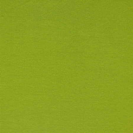 Tissu en bords-côtes bio Amelie Uni lime
