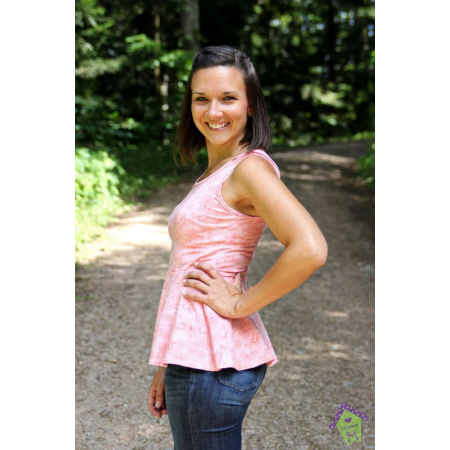Patron PDF Keyla top basique / top peplum - Patron PDF Glitzerpppi