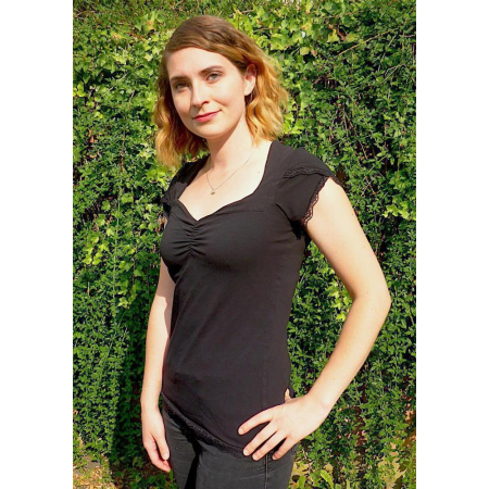 Patron PDF Cuffy t-shirt col montant avec extension - Patron PDF Glitzerpppi