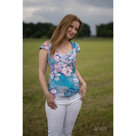 Patron PDF Cuffy t-shirt col montant avec extension - Patron PDF Glitzerpppi
