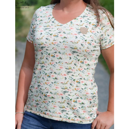 Patron PDF Cuffy t-shirt col montant avec extension - Patron PDF Glitzerpppi