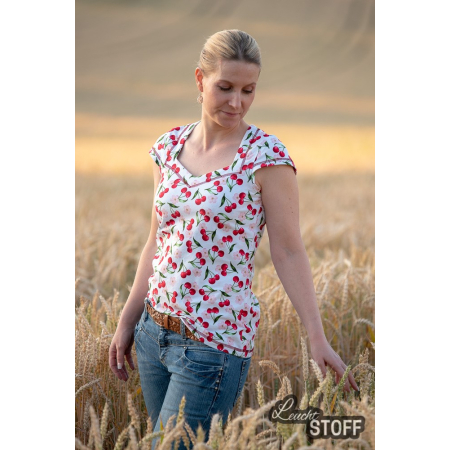 Patron PDF Cuffy t-shirt col montant avec extension - Patron PDF Glitzerpppi