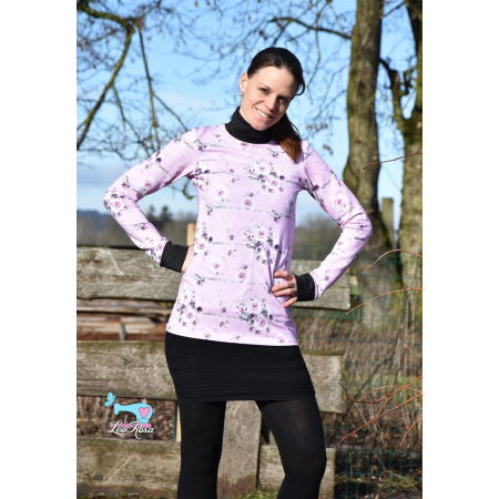 Patron PDF Cuffy t-shirt col montant avec extension - Patron PDF Glitzerpppi