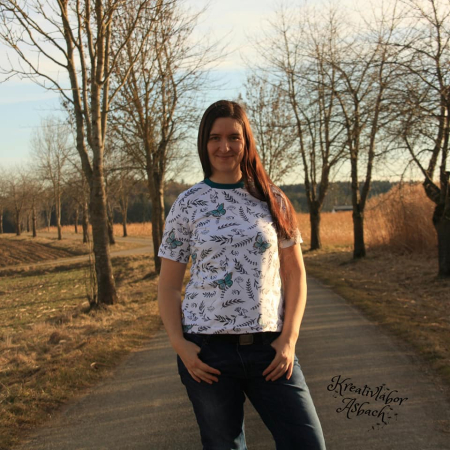 Patron PDF Cuffy t-shirt col montant avec extension - Patron PDF Glitzerpppi