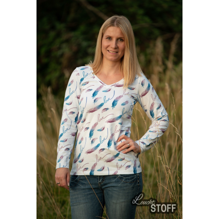 Patron PDF Cuffy t-shirt col montant avec extension - Patron PDF Glitzerpppi