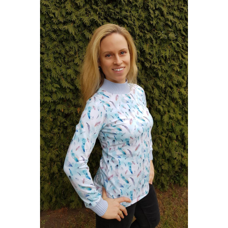Patron PDF Cuffy t-shirt col montant avec extension - Patron PDF Glitzerpppi