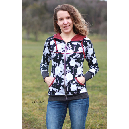 Patron PDF Jasmin veste - Patron PDF Glitzerpppi
