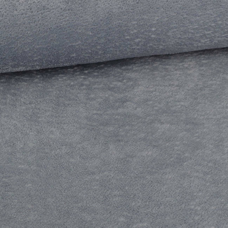 Tissu polaire doudou uni gris clair