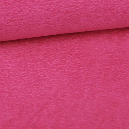 Tissu polaire doudou uni pink