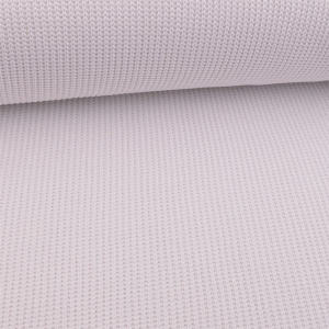 Tissu maille gros tricot - blanc