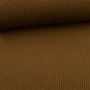 Tissu maille gros tricot - kaki