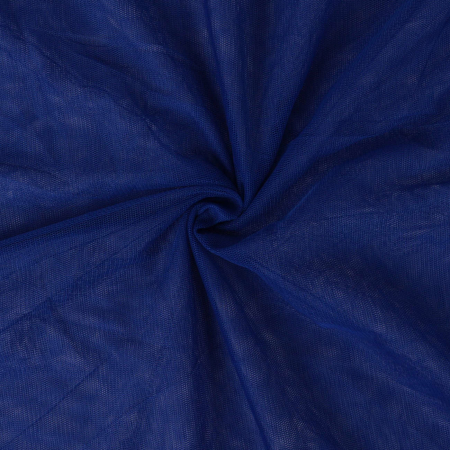 Tissu tulle extensible uni - bleu royal