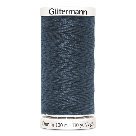 Gütermann fil à coudre jeans Denim Nr. 7635 - 100m, polyester
