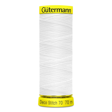 Gütermann fil à coudre point déco 70 Nr. 800 - 70m, polyester