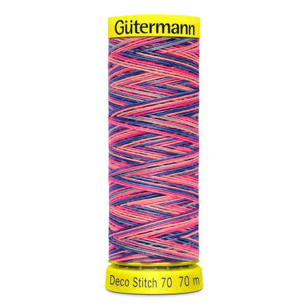Gütermann fil à coudre point déco 70 multicolore Nr. 9819 - 70m, polyester