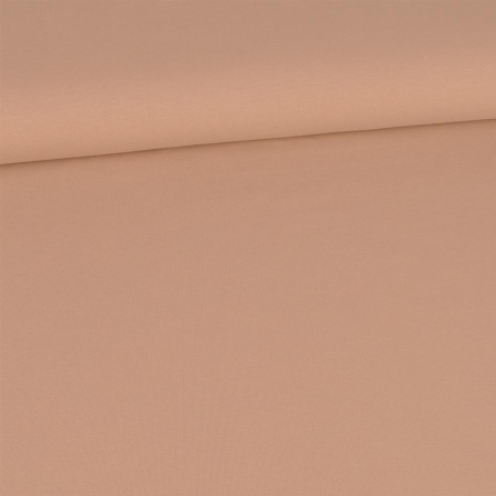 Tissu en jersey de coton biologique Amelie Uni beige