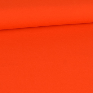 Tissu French Terry été bio Amelie Uni orange