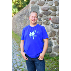 Glitzerpüppi Uni Baumwoll Jersey - Royalblau