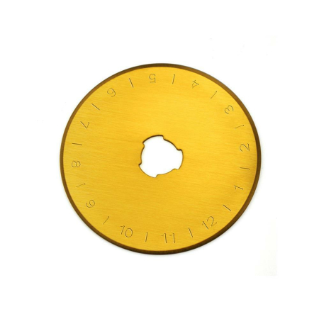 45mm Lames de rechange pour le cutter rotatif avec revêtement en titane /  lot de 5 lames (Qualité longue durée) LongLife