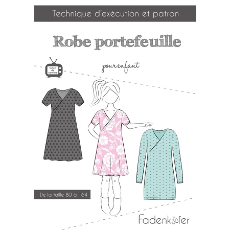 Fadenkäfer patron de couture papier robe portefeuille enfant