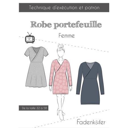 Fadenkäfer patron de couture papier robe portefeuille femme