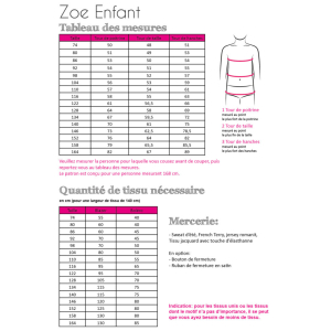 Fadenkäfer patron de couture papier Zoe...