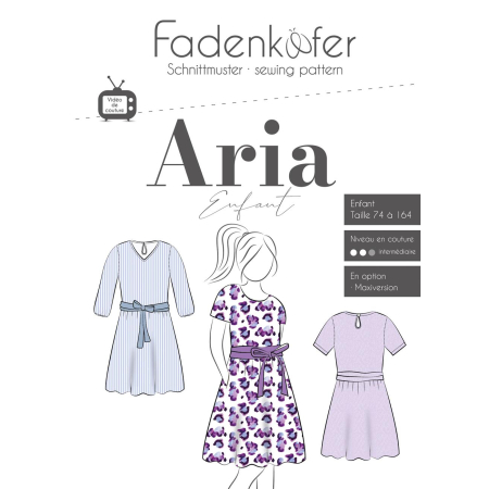 Fadenkäfer patron de couture papier robe Aria enfant