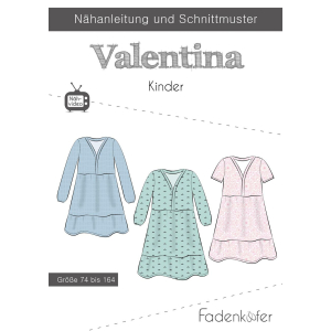 Fadenkäfer patron de couture papier robe Valentina enfant