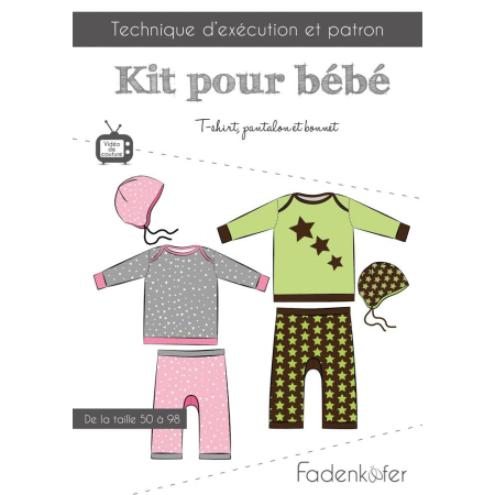 Fadenkäfer patron de couture papier Kit pour bébé