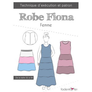 Fadenkäfer patron de couture papier robe Fiona pour femme